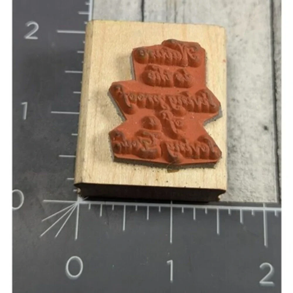 Stampin' Up! Nature Is The Living Proof Of Loving God Rubber Stamp Wood #i91